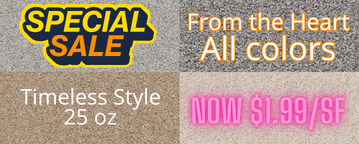 Red Tag specials at Karen's Carpetmax of Flint, MI - Enduring charm carpet all weights and colors as low as $1.00/sf huge savings discount