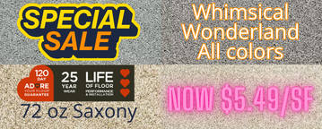 Red Tag specials at Karen's Carpetmax of Flint, MI - Positive Outlook carpet - all weights and colors - huge savings discount